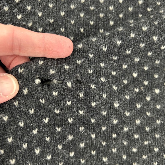 Christiania Sweaters Womens Knit Sweater Nordic Fair Isle Folk Art Size L FLAWED - Picture 5 of 6